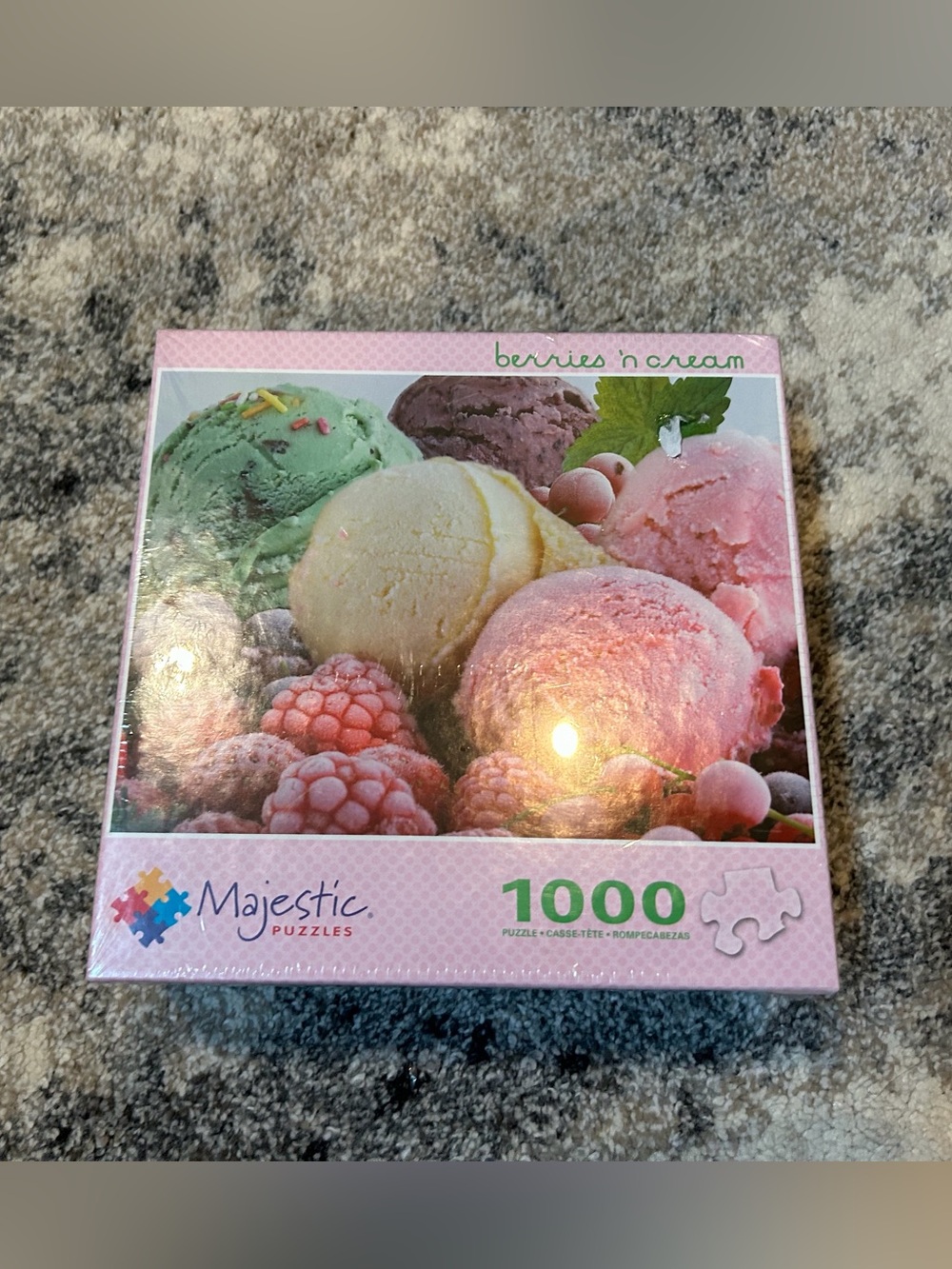 Berries 'n Cream 1000-Piece Jigsaw Puzzle - Pink